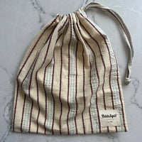 PetiteKnit | Knitter's String Bag | Seerssucker Twin Stripe
