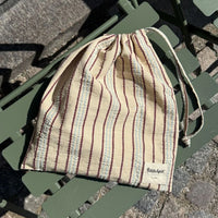 PetiteKnit | Knitter's String Bag | Seerssucker Twin Stripe