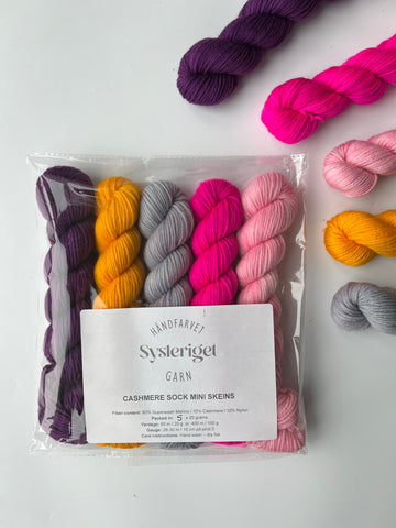 Sysleriget Cashmere Sock | Flower Mini Skeins