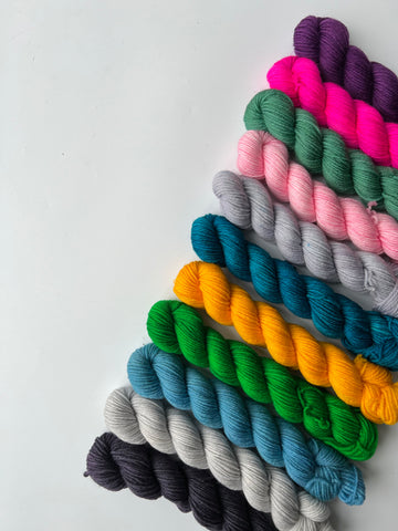 Sysleriget Cashmere Sock | Bold Collection - 11 Mini Skeins