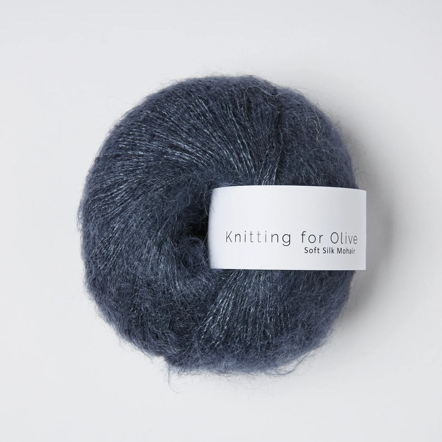 Knitting for Olive | Soft Silk Mohair Støvet Blåhval
