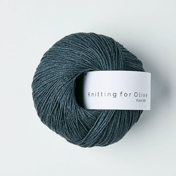 Knitting for Olive | Pure Silk Dyn Petroleumsblå