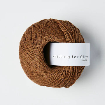 Knitting for Olive | Pure Silk Mørk Cognac