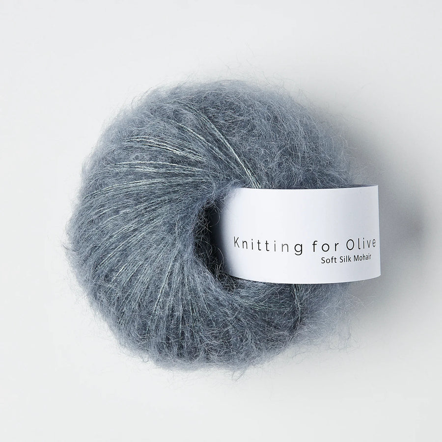 Knitting for Olive | Soft Silk Mohair Støvet Petroleumsblå