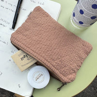 PetiteKnit | KNITTER'S TOOL PURSE - PRALINE SEERSUCKER