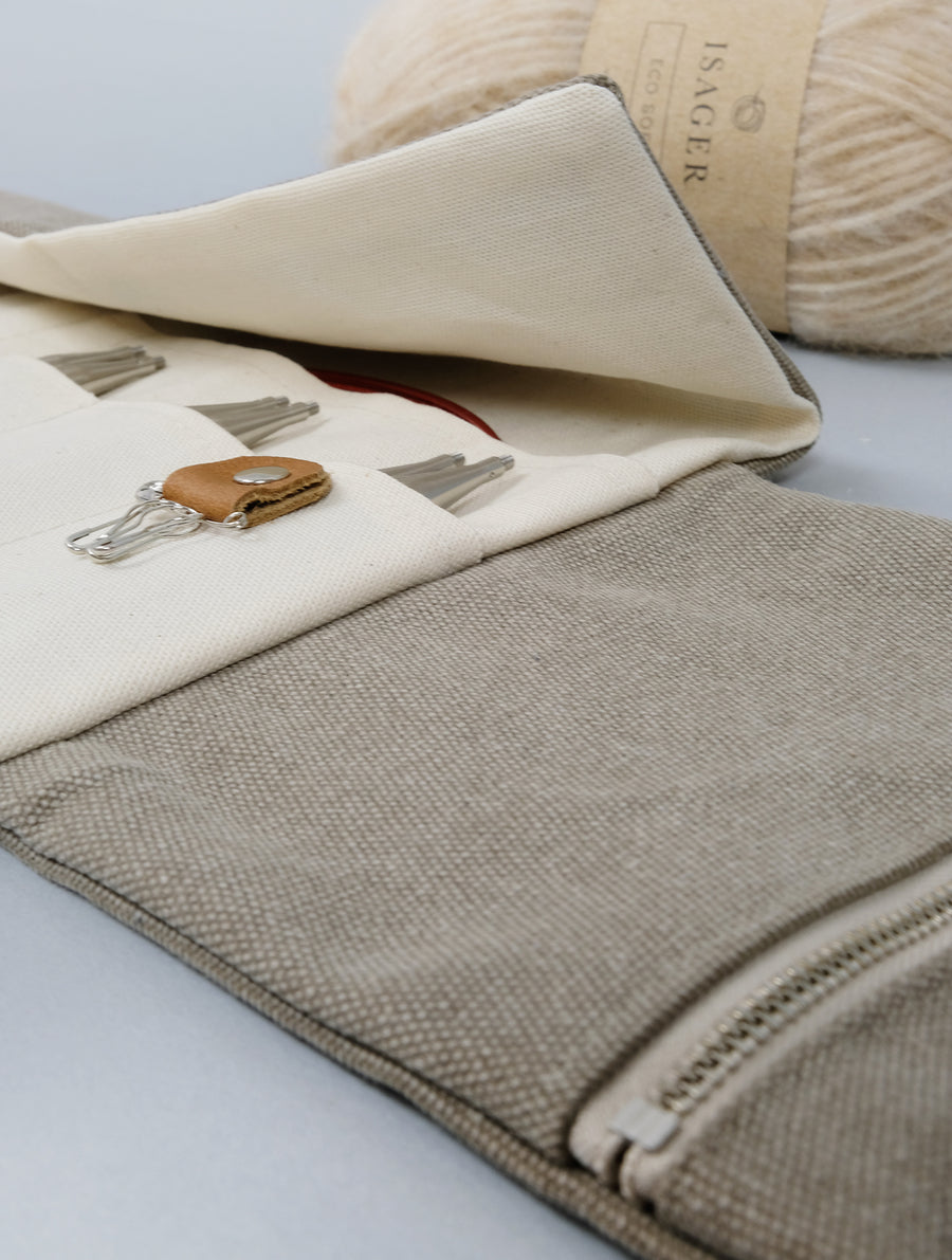 Minuk | Knitting needle case - Taupe